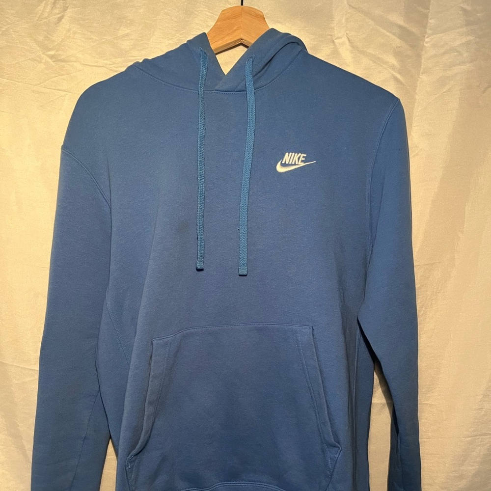 blue nike hoodie mens size small